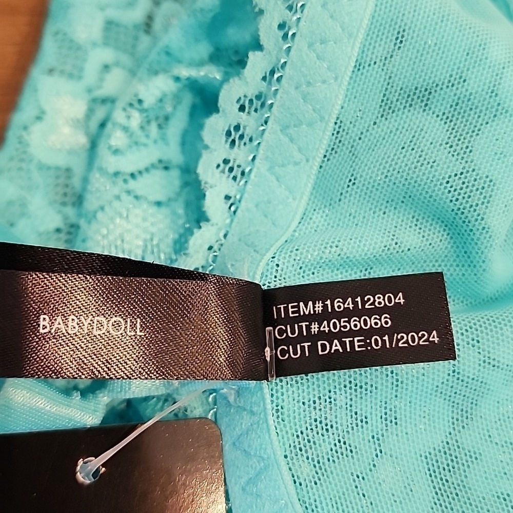 Torrid - Simply Lace Xo Front Babydoll in Blue Radiance - Picture 9 of 12